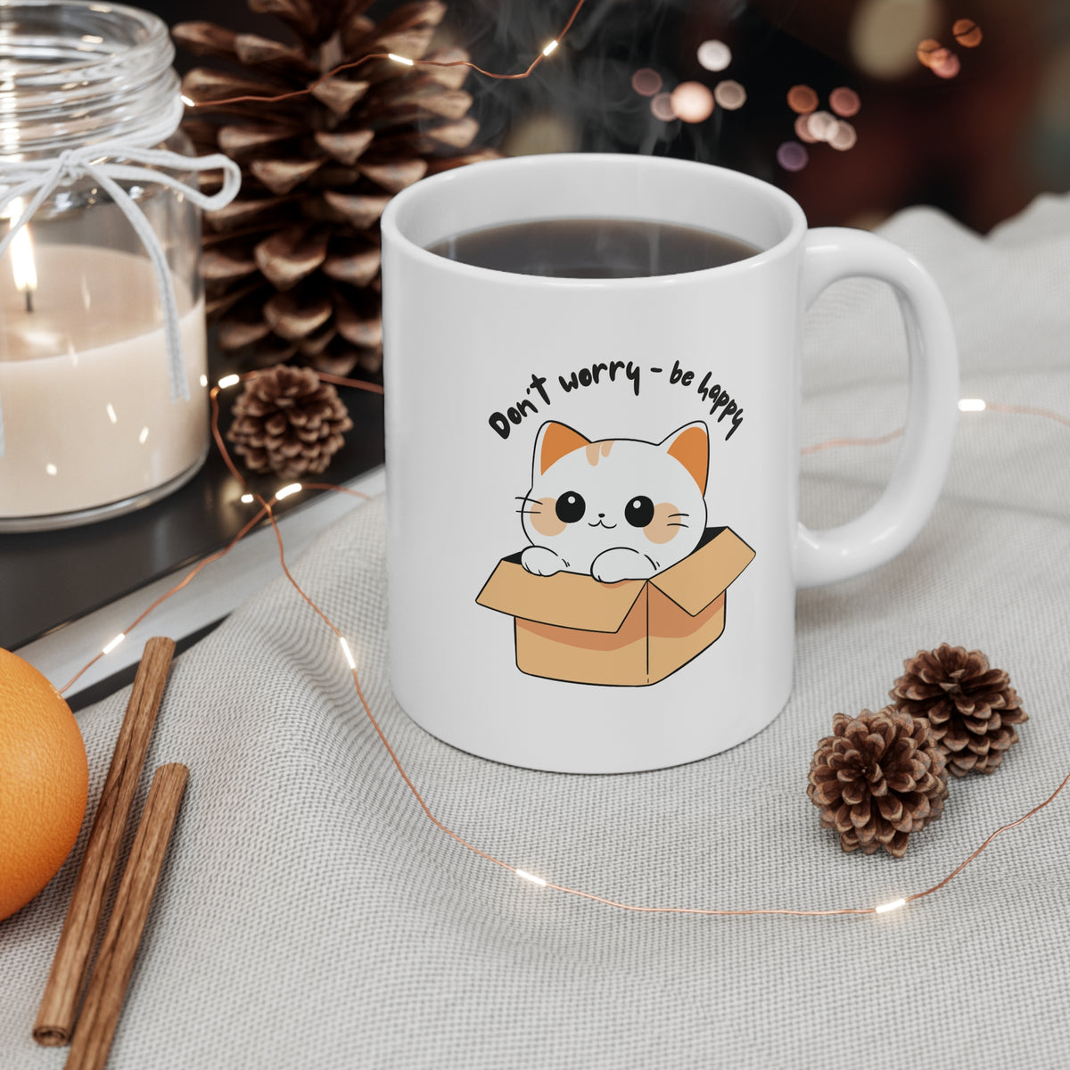 Don't Worry be Happy - Funny Office Coffee Cup