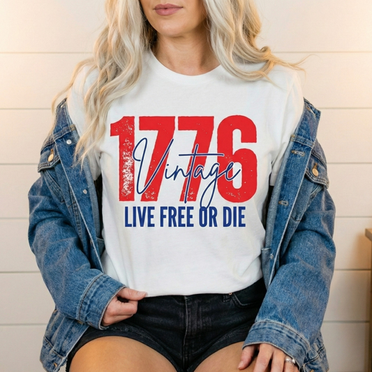 1776 Americana Vintage Retro Style Tee